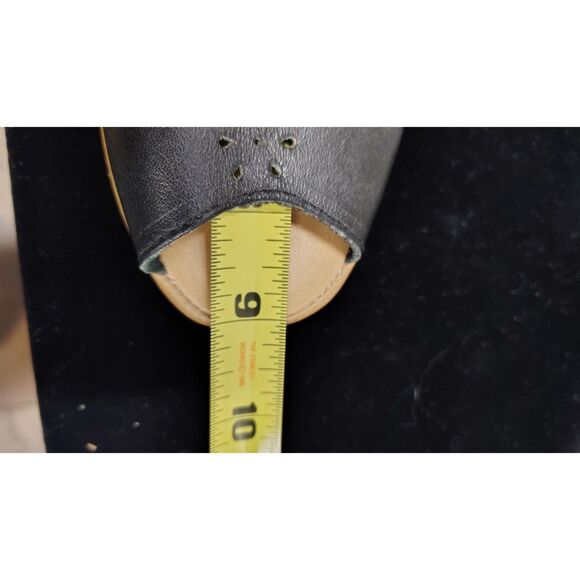 Naturalizer Women's Black Sling Back Open Toe Upper Leather Wedge 6.5 - Picture 4 of 8